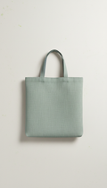 Minimal Natural Linen Tote Bag